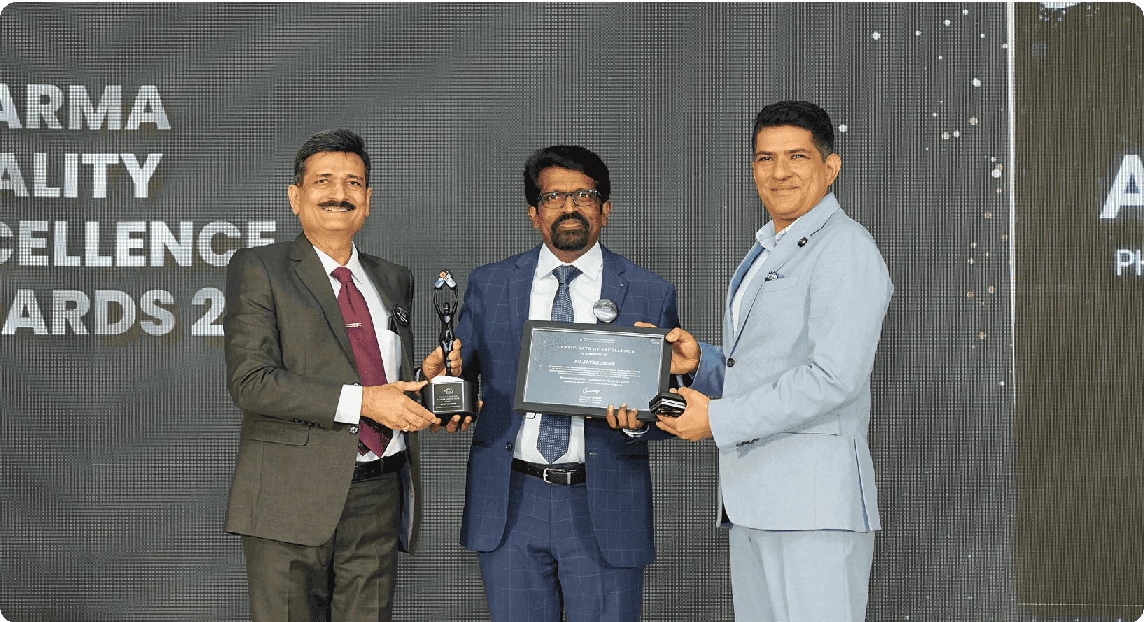 A V Jayakumar - Pharma Quality Leader of The Year Award ((Ajanta Pharma Limited))