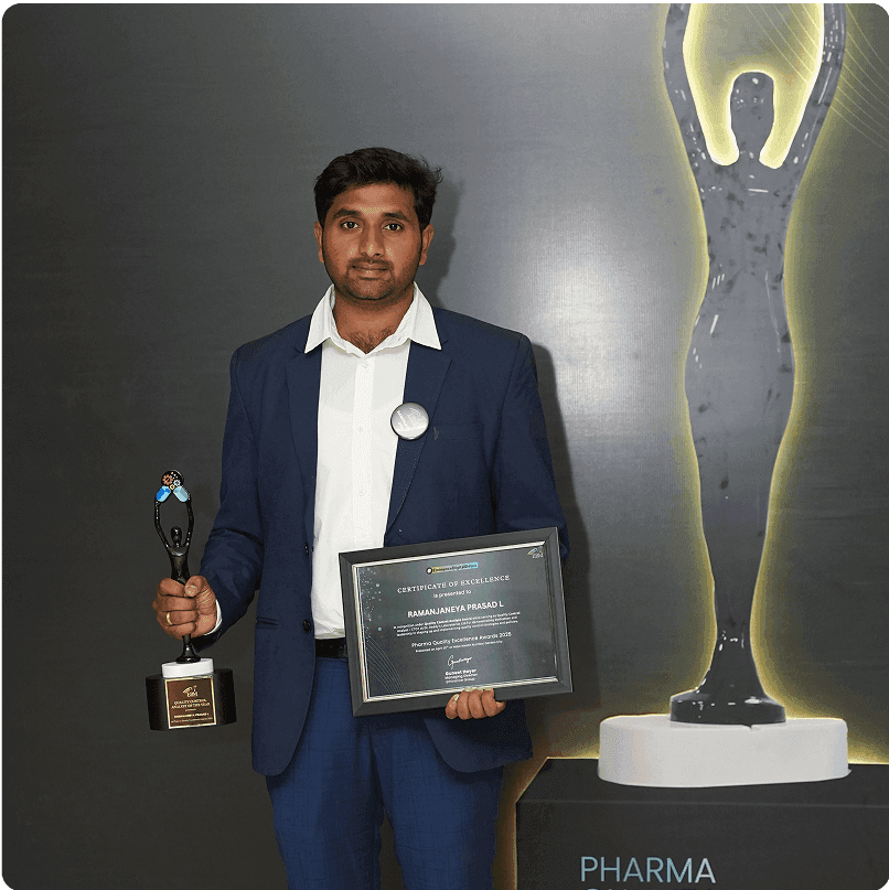 Ramanjaneya Prasad L - Quality Control Analyst Award (Quality Control Specialist - Dr. Reddy's Laboratories)
