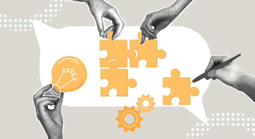 Crafting A Resilient Pharma Brand Hands solving a puzzle