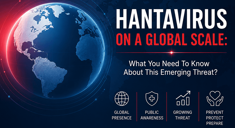 Hantavirus On A Global Scale | What You Need To Know About This Emerging Threat Hantavirus on a global scale cover image showing world map with global presence public awareness growing threat and prevention icons